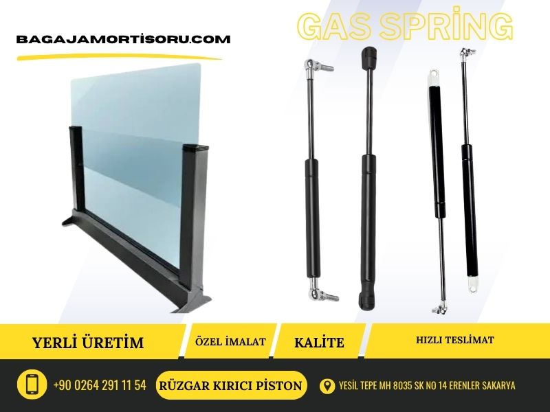 Rüzgâr Kırıcı Cam Pistonu ve Gazlı Amor